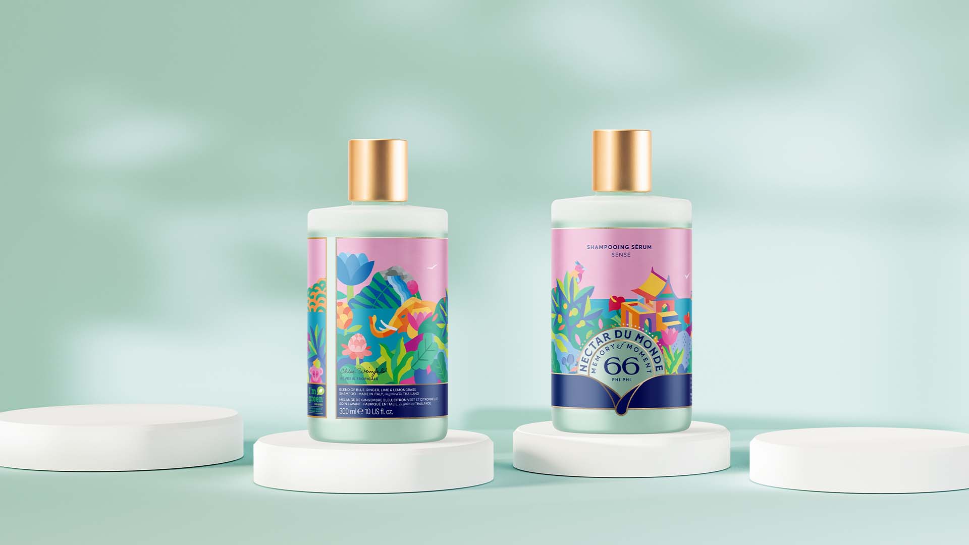 洗护产品包装设计融入插图,运用现代和传统字体结合有不一样视觉感受(图2) 洗护产品包装设计融入插图,运用现代和传统字体结合有不一样视觉感受(图2)