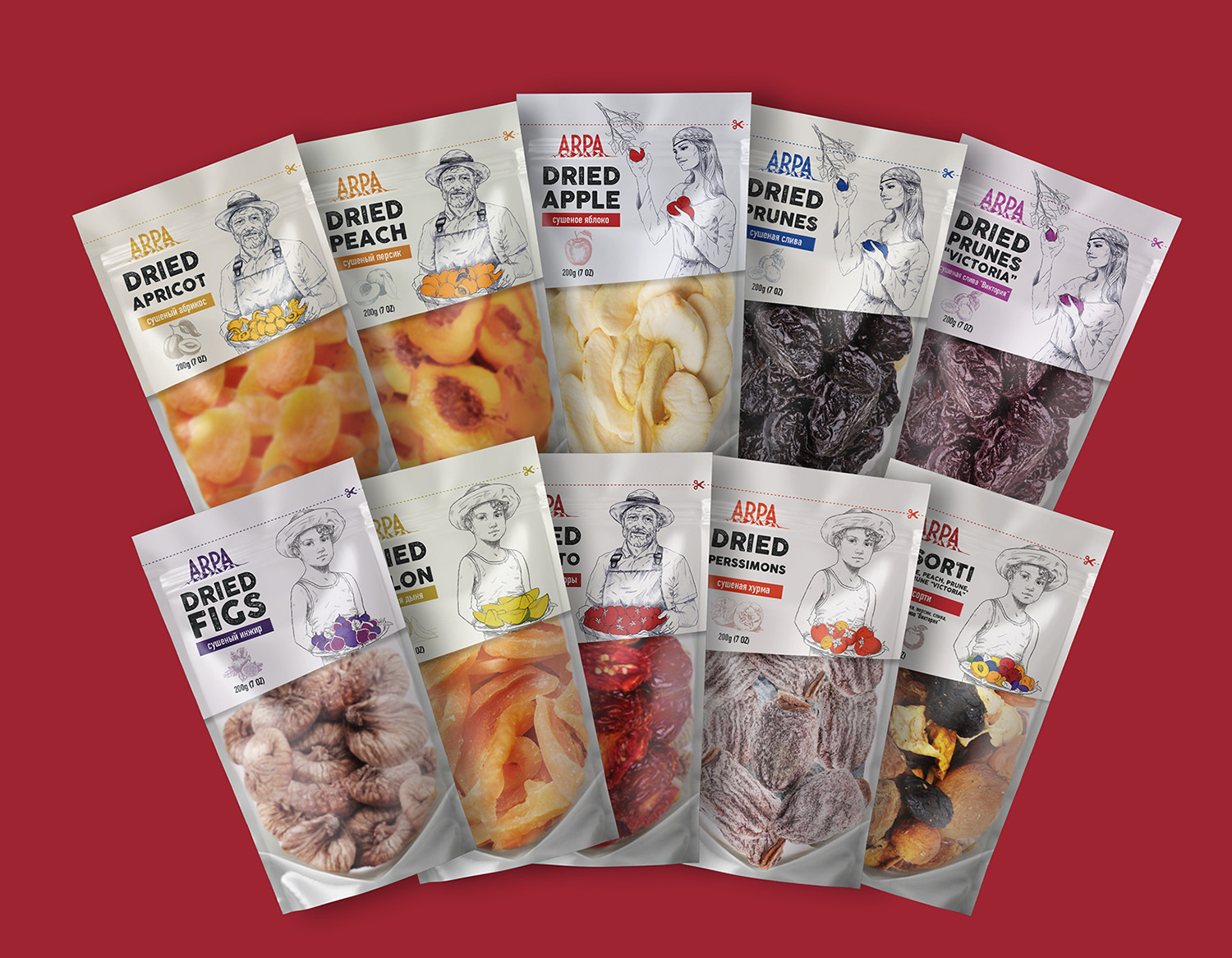 Arpa干果零食包装设计(图1) Arpa干果零食包装设计(图1)