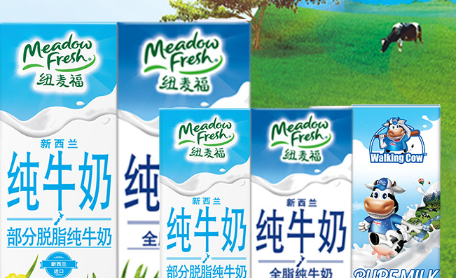 纽麦福牛奶 Meadow fresh纽麦福食品包装设计欣赏(图3)