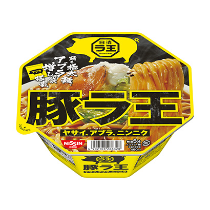 日清猪王、、大蒜日清面类包装设计(图1) 日清猪王、、大蒜日清面类包装设计(图1)